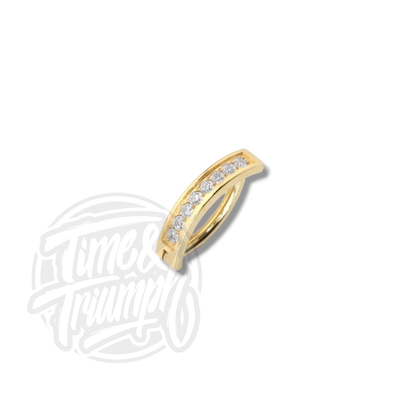Titanium Gold Belly Clicker & Premium Zirconia