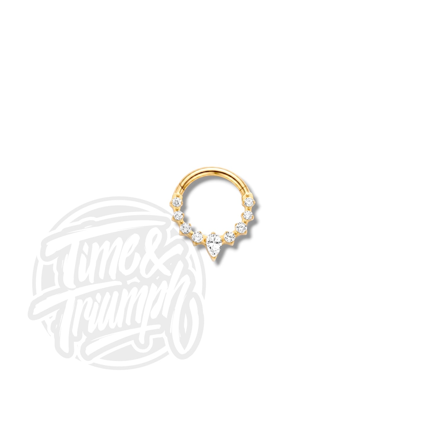 Titanium Clicker Saltar Gold Septum/Daith