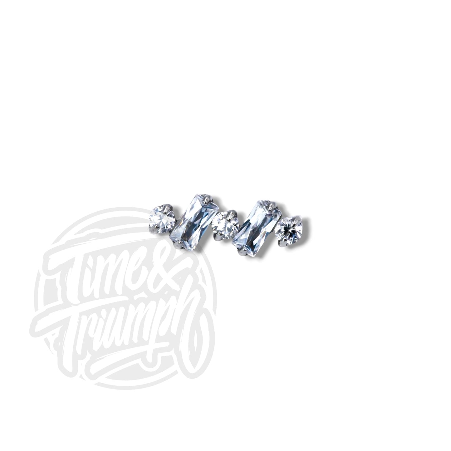 Titanium 2 baguettes & 3 lightpoints Threaded Attachment