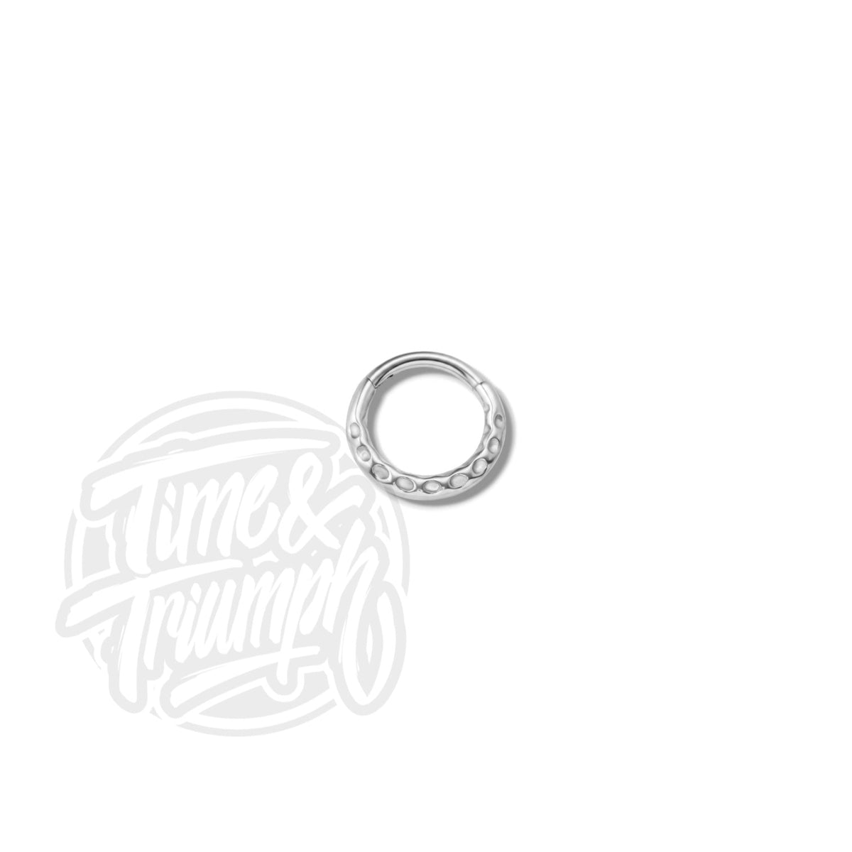 Titanium clicker textured Septum/Daith - Time & Triumph