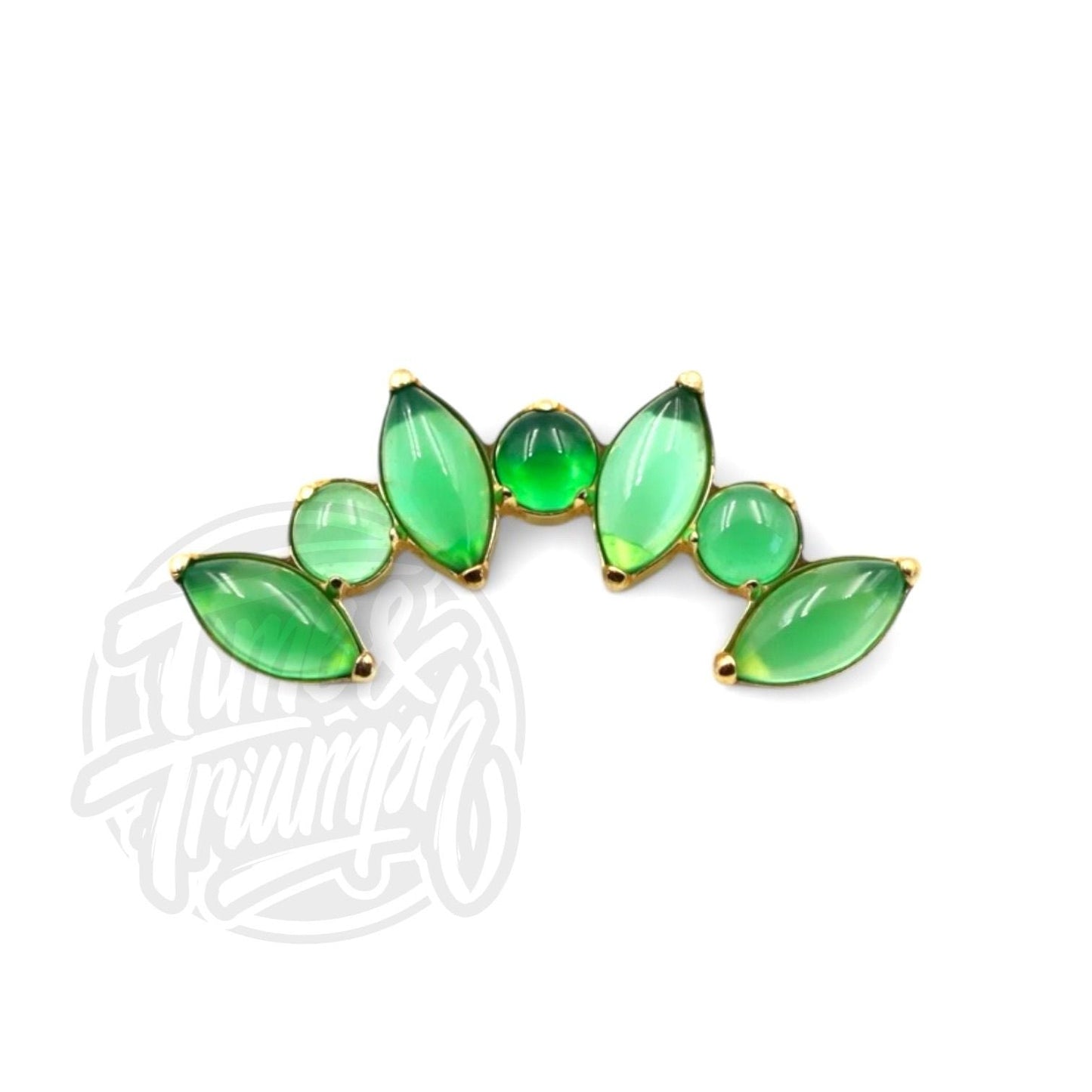 Titanium Jade Cluster - Time & Triumph