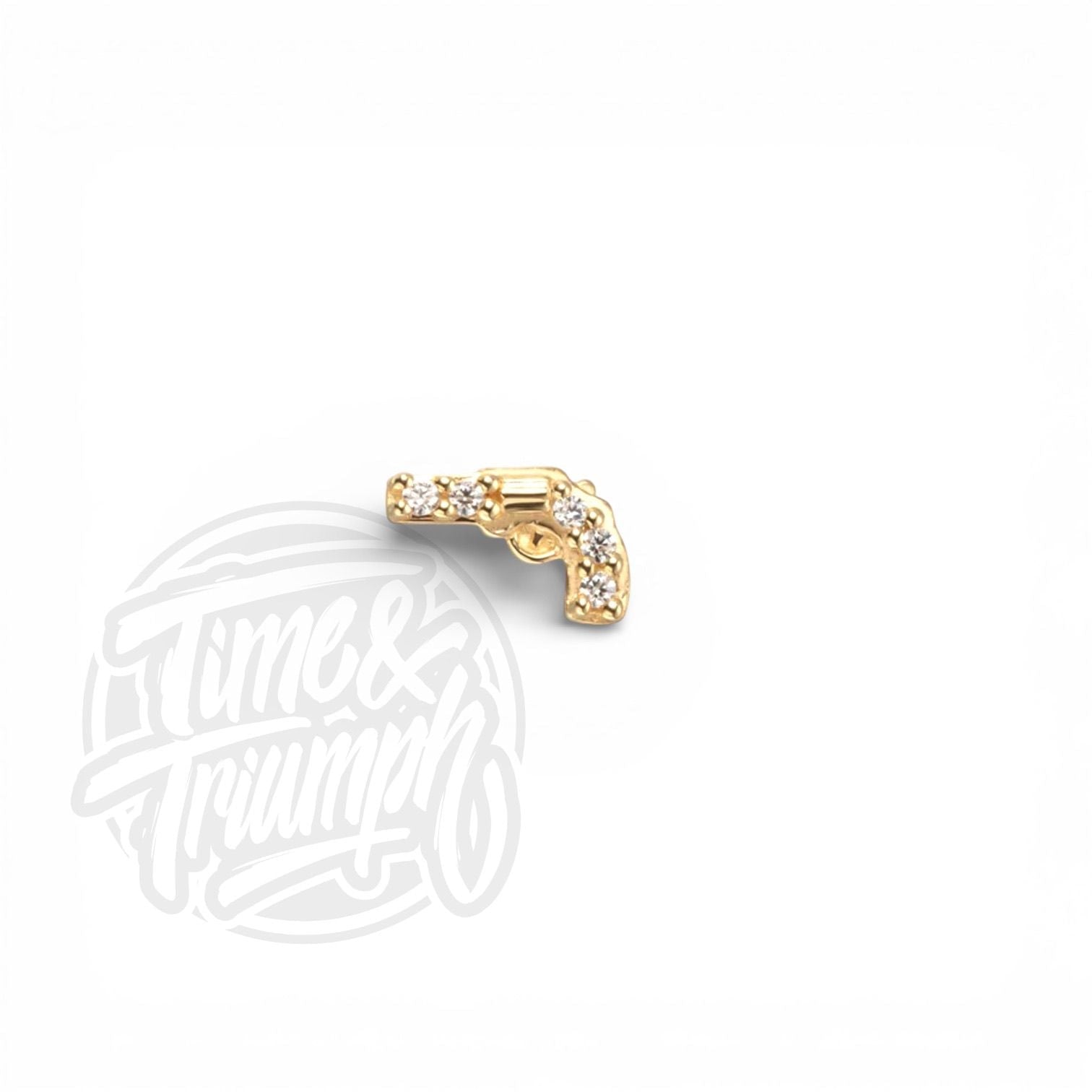 14K Gold Pistol Threadless Attachment - Time & Triumph