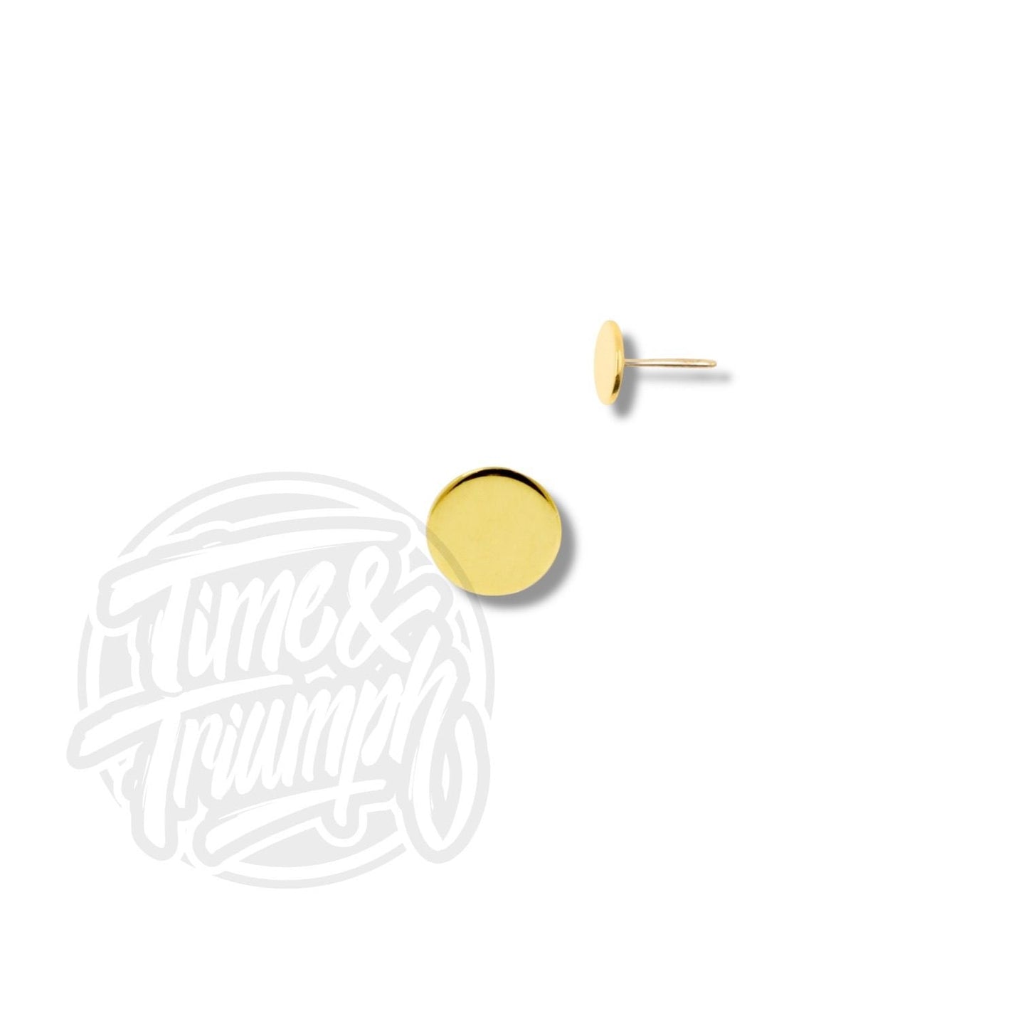 18K Gold Disc Threadless Attachment - Time & Triumph