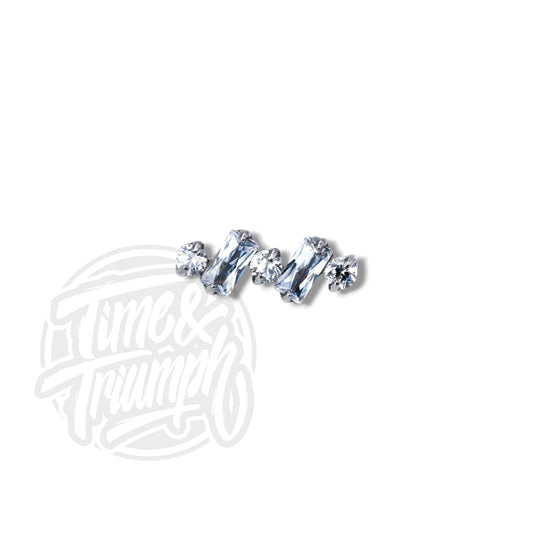 Titanium 2 baguettes & 3 lightpoints    Threaded Attachment
