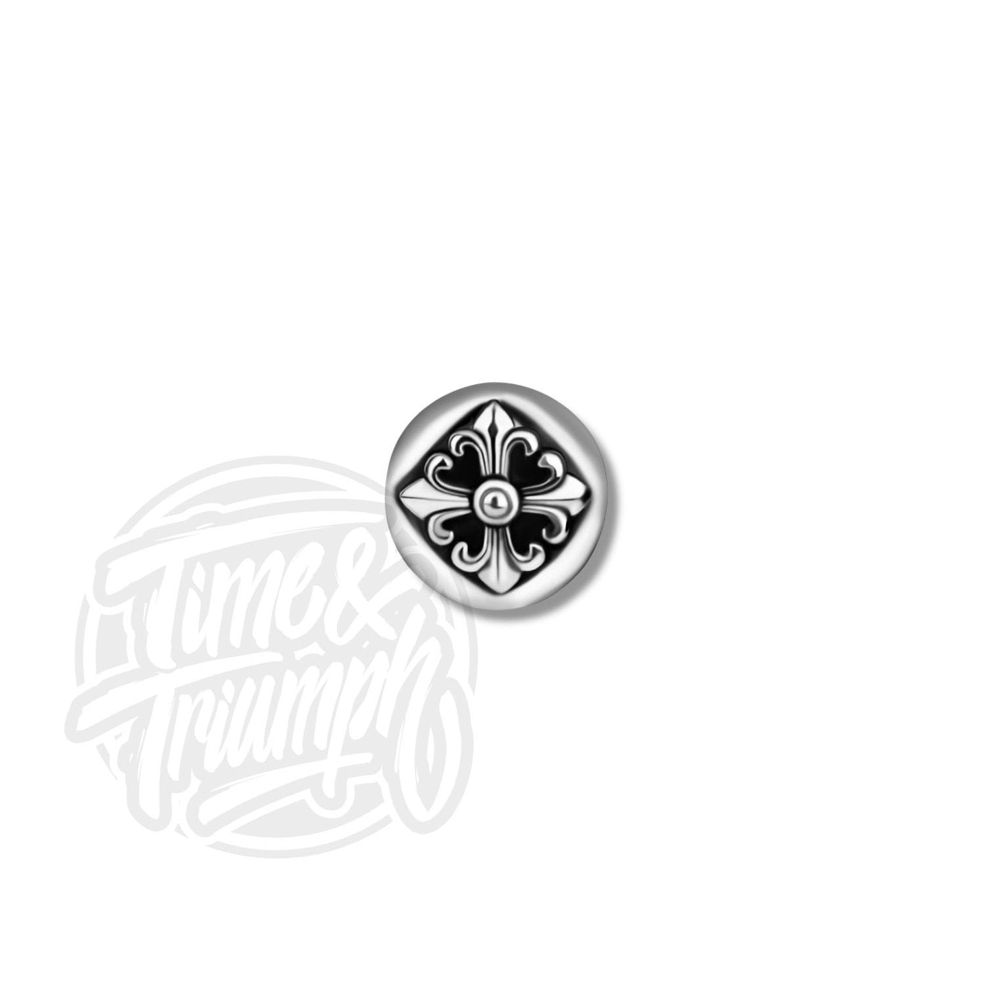 Cobalt Chrome Gothic Cross Threadless Attachment - Time & Triumph