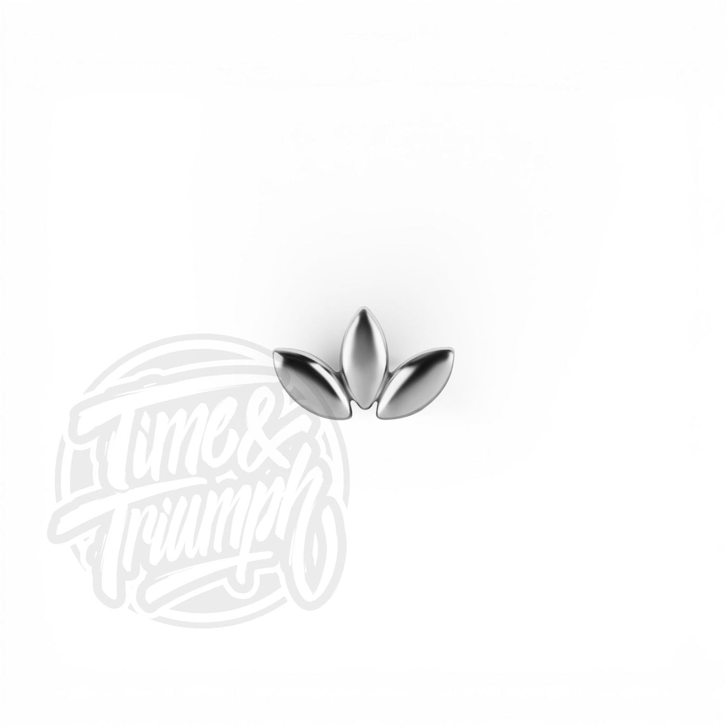 Cobalt Chrome Tri - Leaf Threadless Attachment - Time & Triumph
