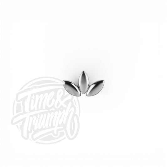 Cobalt Chrome Tri - Leaf Threadless Attachment - Time & Triumph