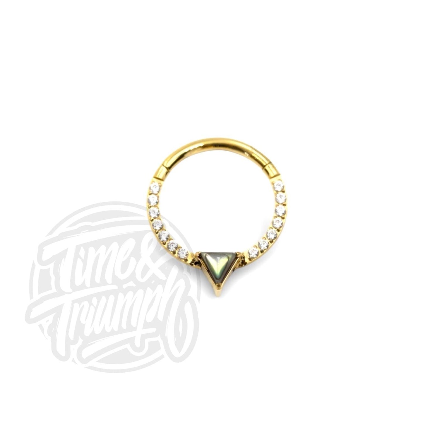 Titanium Abalone and Premium Zirconia Clicker - Time & Triumph