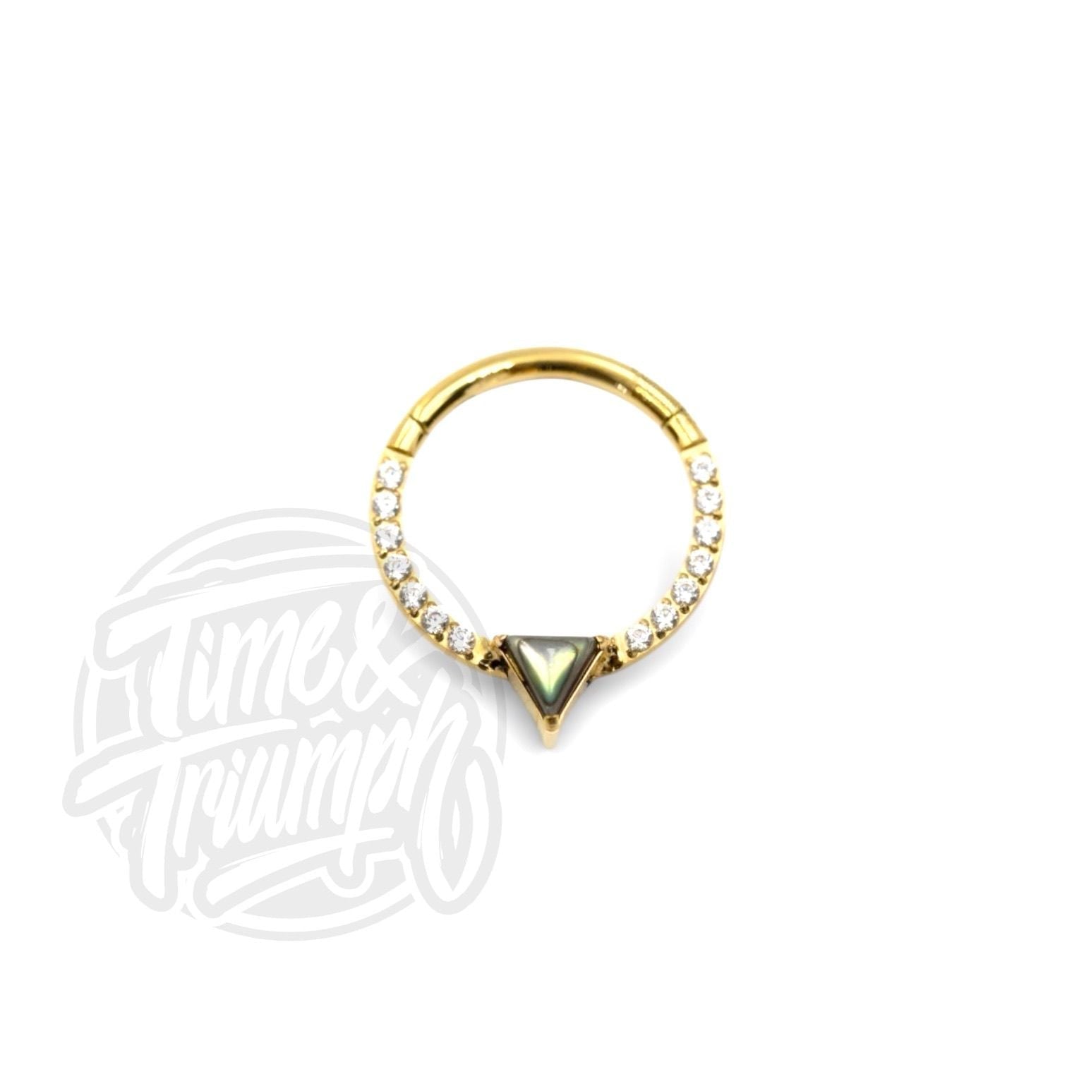 Titanium Abalone and Premium Zirconia Clicker - Time & Triumph