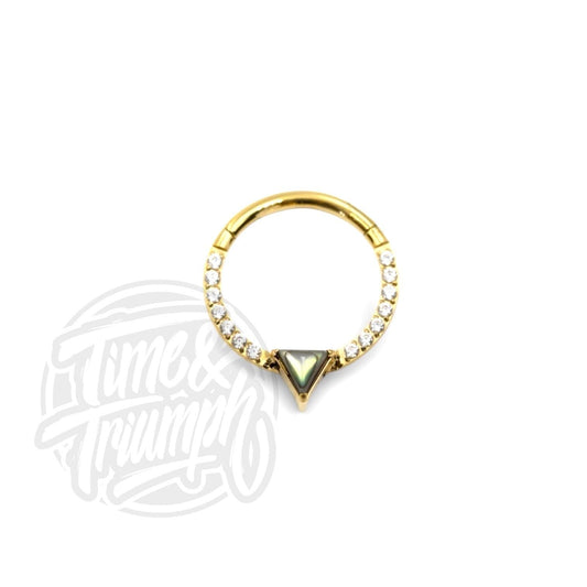 Titanium Abalone and Premium Zirconia Clicker - Time & Triumph