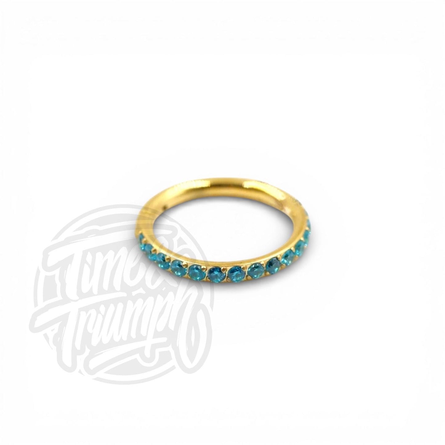 Titanium Aqua Premium Zirconia Clicker - Time & Triumph