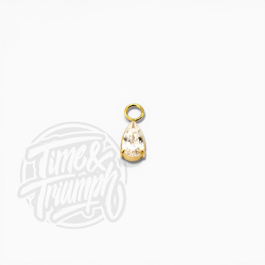 Titanium Gold Droplet Charm - Time & Triumph