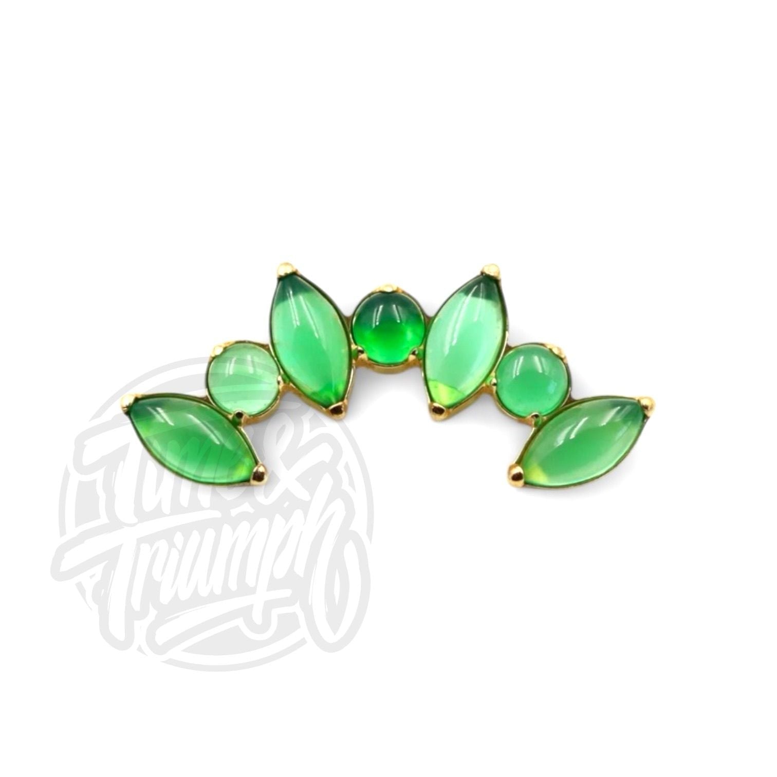 Titanium Jade Cluster - Time & Triumph