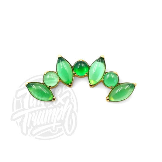 Titanium Jade Cluster - Time & Triumph