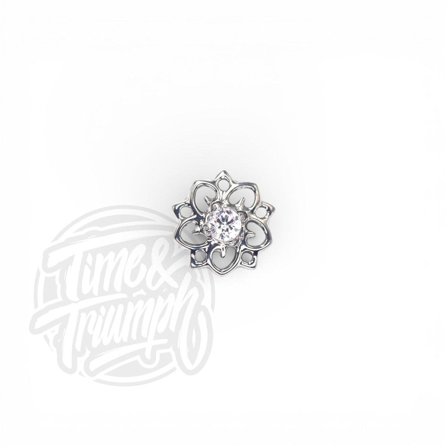 Titanium Lotus Flower Threaded Attachment - Time & Triumph