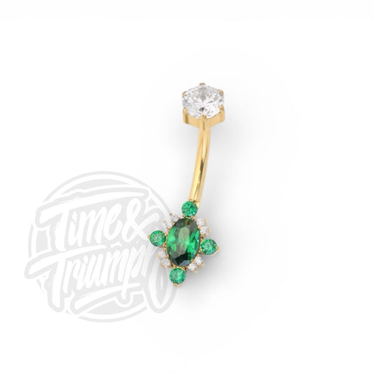 Titanium Premium Zirconia Belly Button - Time & Triumph