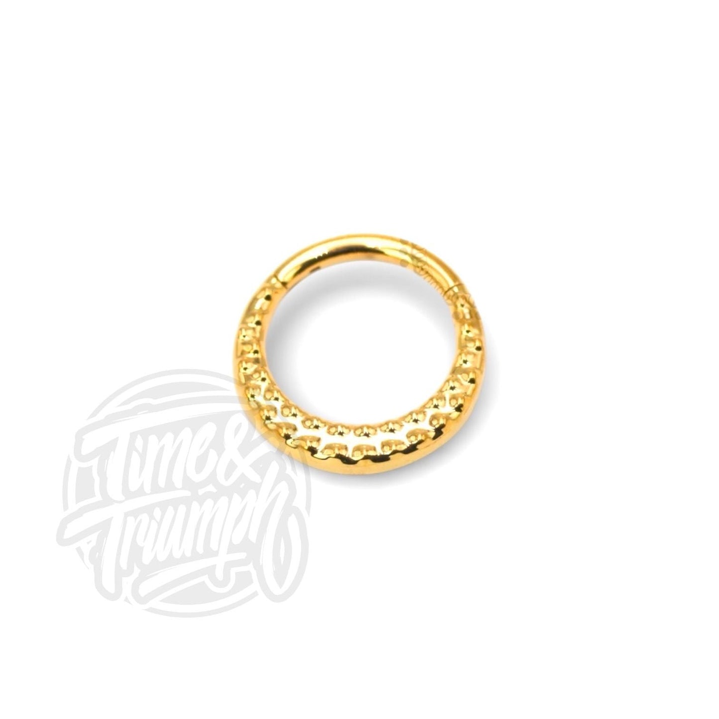 Titanium Textured Clicker - Time & Triumph